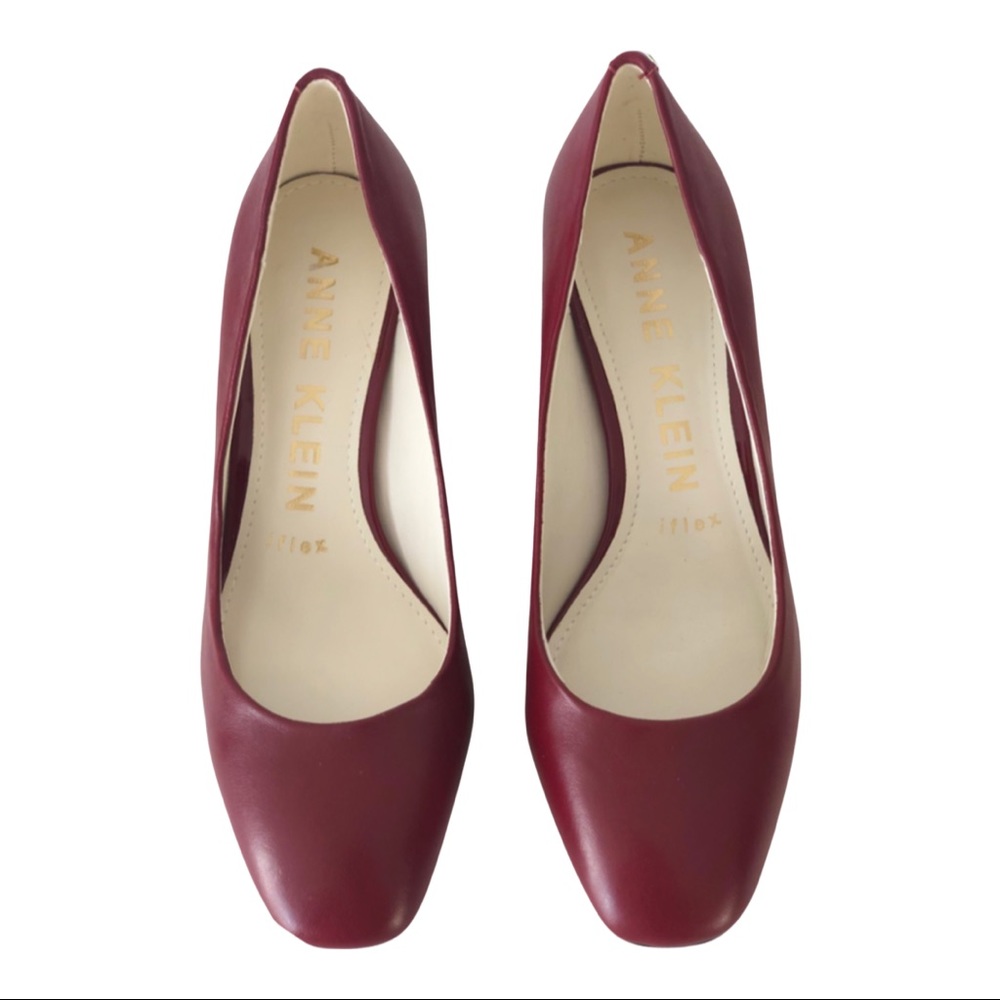 Anne Klein Women's Classic Pumps Wine Leather